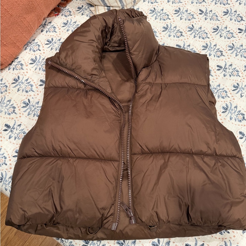 Brown Puffer Vest